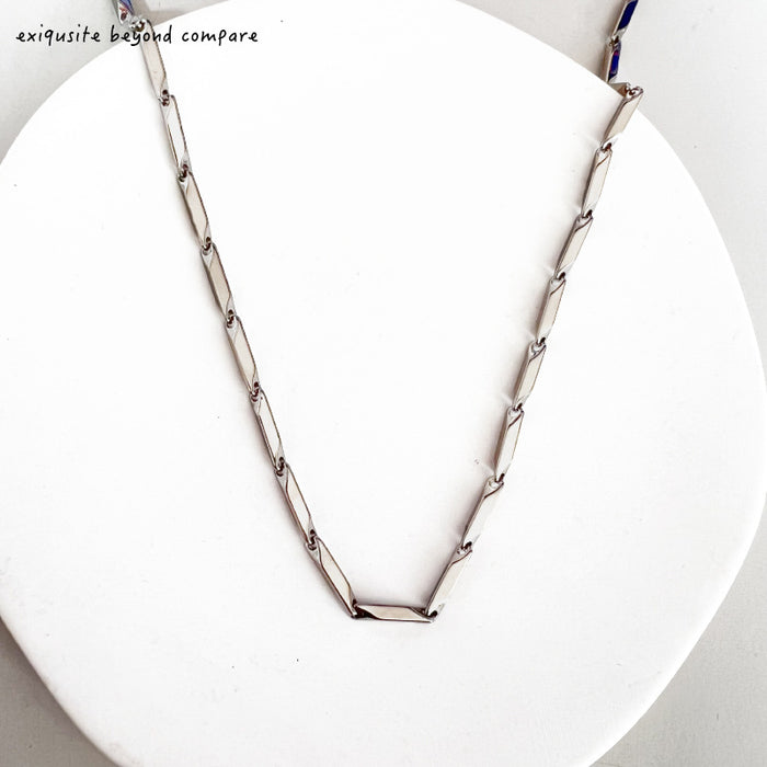 Wholesale Stainless Steel Necklace Diamond Stick Chain