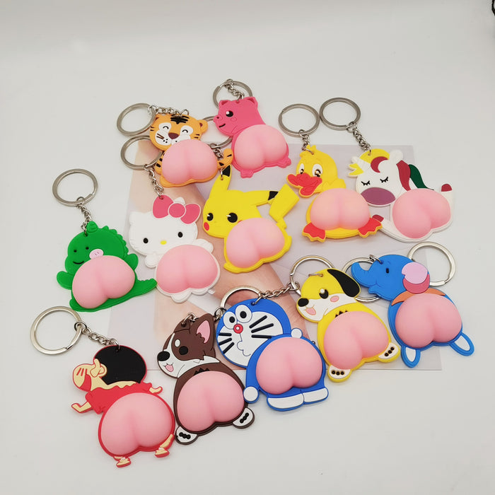 Wholesale PVC Butt Doll Keychain JDC-KC-XiangY066