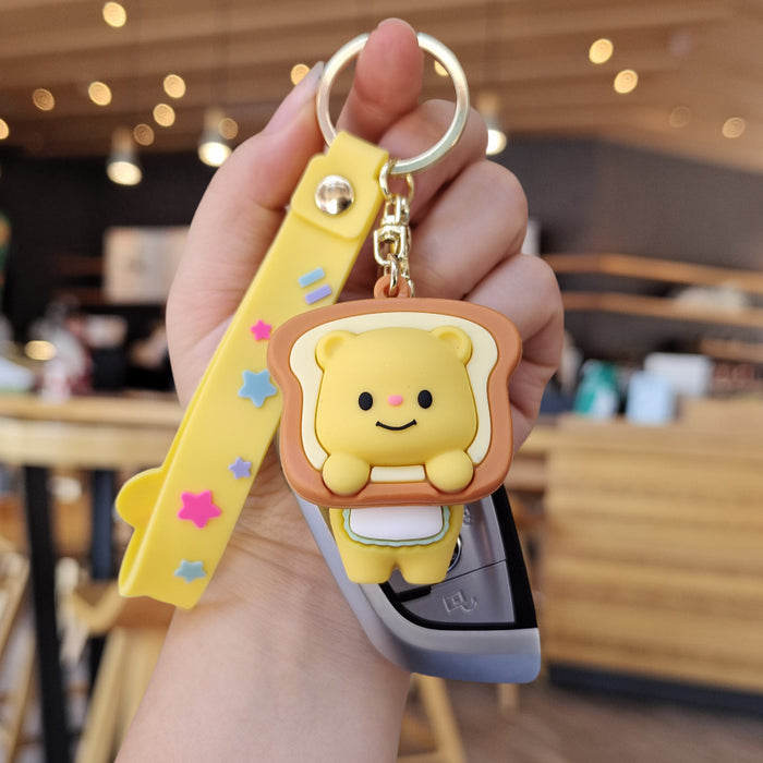 Wholesale Cartoon Silicone Doll Keychain JDC-KC-ZhuoRan022