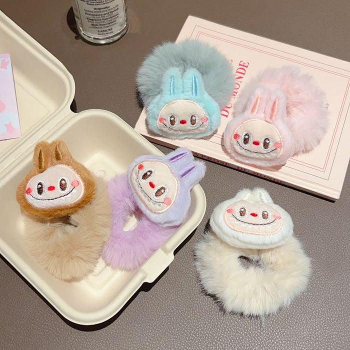 Wholesale Cartoon Cute Plush Rubber Band Hair Band Furry Children' s Sweet and Non-Harmful Hair Headband Hair Care
