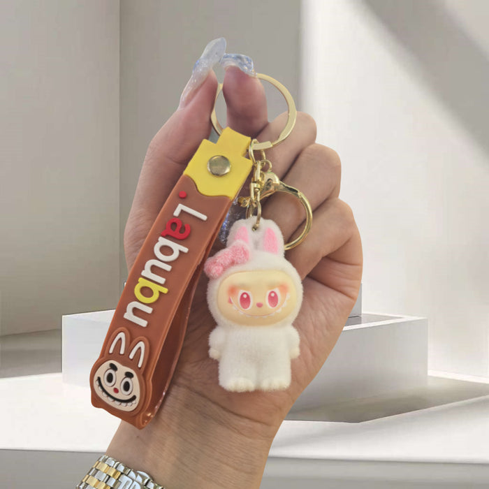 Wholesale Creative and cute cartoon flocked doll keychain