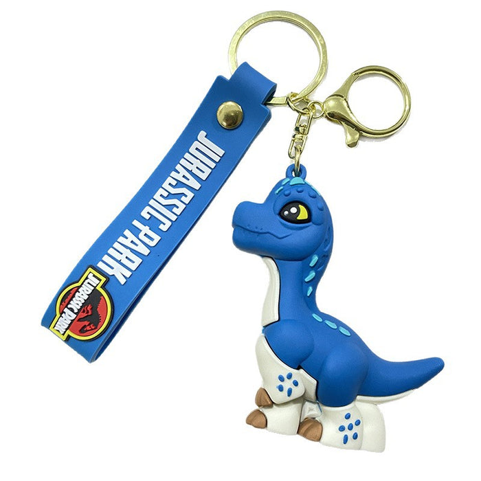 Wholesale Dinosaur keychain Tyrannosaurus Rex Triceratops cartoon doll car keychain small gift