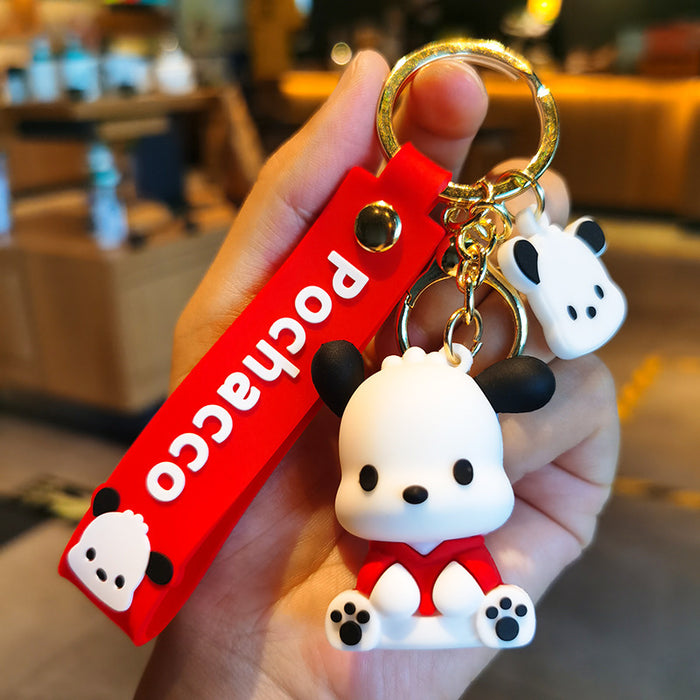 Wholesale Cartoon Silicone Doll Keychain JDC-KC-Tingm286