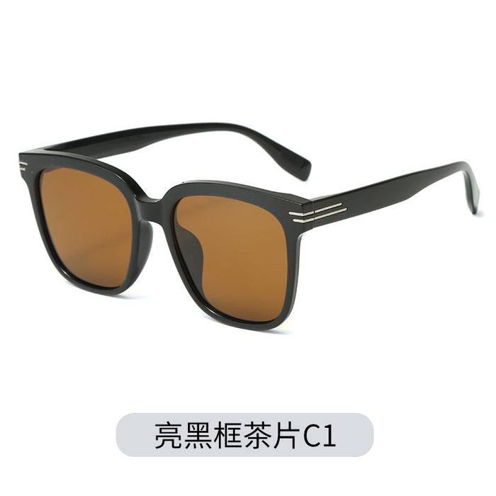 Wholesale TR90 Korean Style Sunglasses Men's Driving Polarized Glasses Trendy Women's Anti-UV Sunshade Big Face Slim Sunglasses