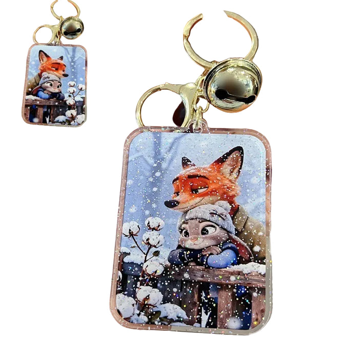 Wholesale 5 PCS Cute cartoon acrylic keychain