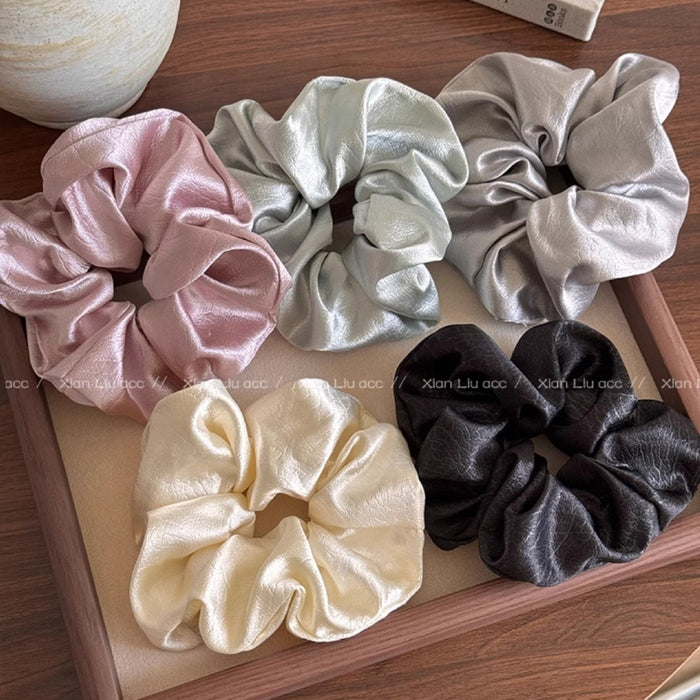 Wholesale Satin headband, new high-end hair tie, ponytail tie, headband, rubber band headband, floral hair accessory