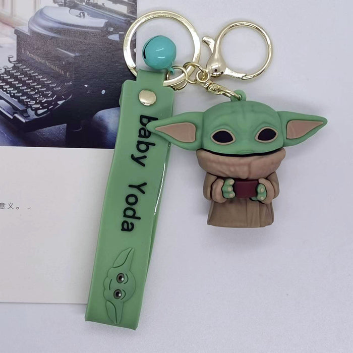 Wholesale Animation Cartoon alien Baby Doll Keychain Pendant Bag Gift