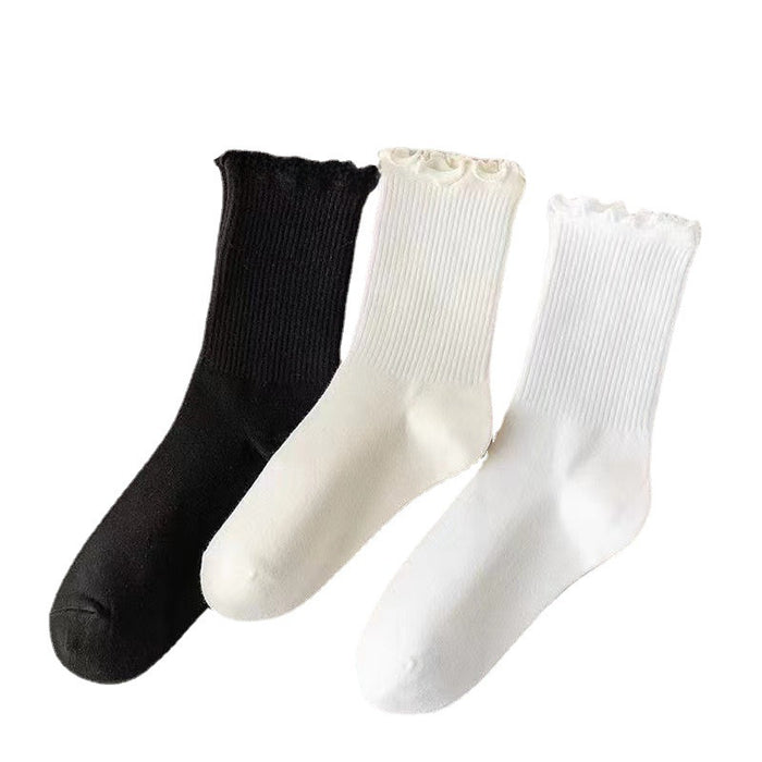 Wholesale White socks, midsole, versatile for all seasons