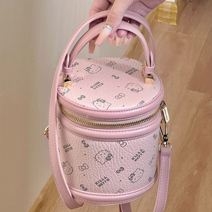 Wholesale Women' s Classic-Print Bucket Crossbody Bag