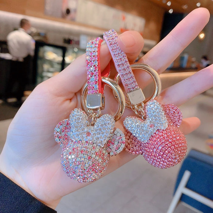 Wholesale Cartoon Diamond Doll Keychain Cute Girls Backpack Pendant JDC-KC-ShuoT003