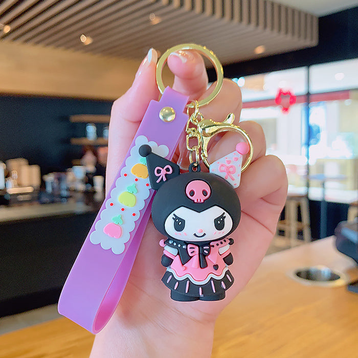 Wholesale Cute 3D Doll Silicone Keychain JDC-KC-MingT145