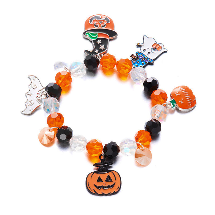 Wholesale  Acrylic Bracelet Set  Bracelet Cartoon Ghost Pumpkin Bracelet Horror Dress up Accessories