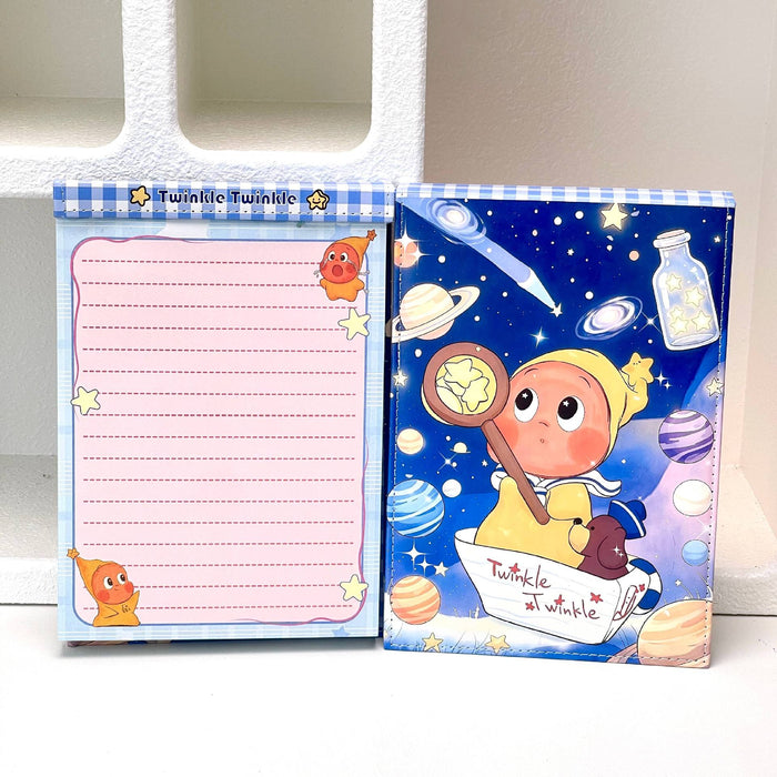 Wholesale Faux Leather A5 Notebook with Cute Star Princess Print Softcover Journal with Colorful Pages