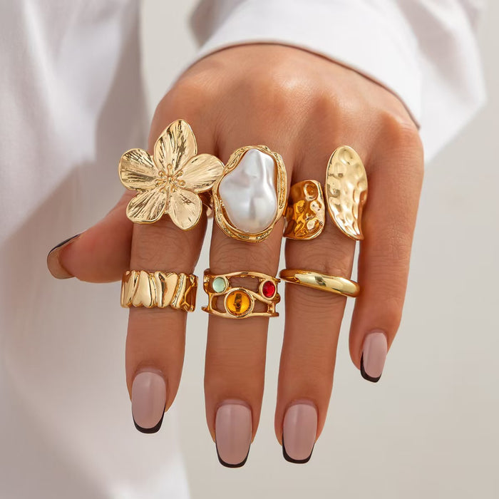 Wholesale Small niche design versatile ring, circular ring, geometrically irregular opening ring