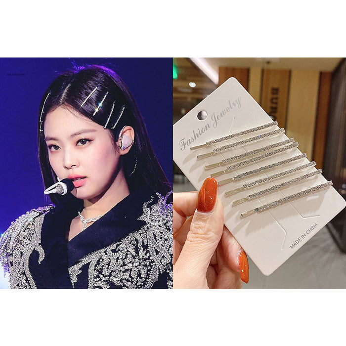 Wholesale hairpin clip flash Diamond side clip bangs girl hairpin