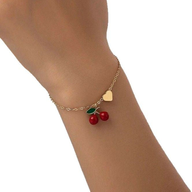 Wholesale Cherry Pendant Bracelet Bracelet