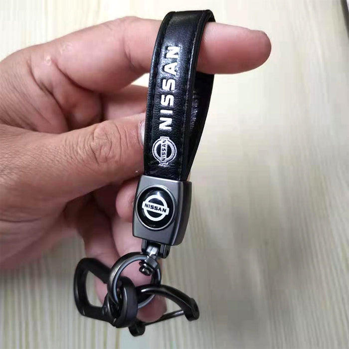 Wholesale 10PCS Genuine Leather Car Logo Keychain JDC-KC-XinXH001