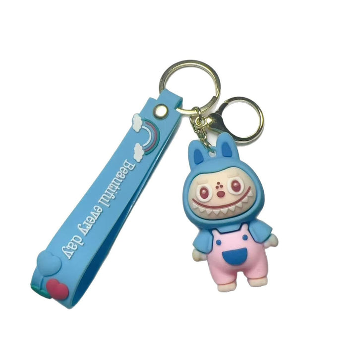 Wholesale  Cute Plush Keychain Three-Dimensional Doll School Bag Pendant Car Key Chain