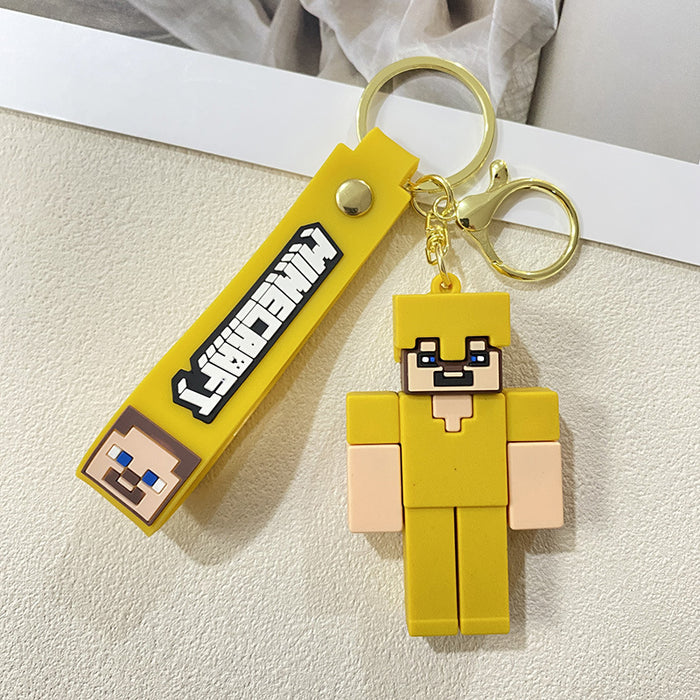 Wholesale Building Block Keychain Pendant Car Accessories Keychain Claw Machine Small Gift Pendant