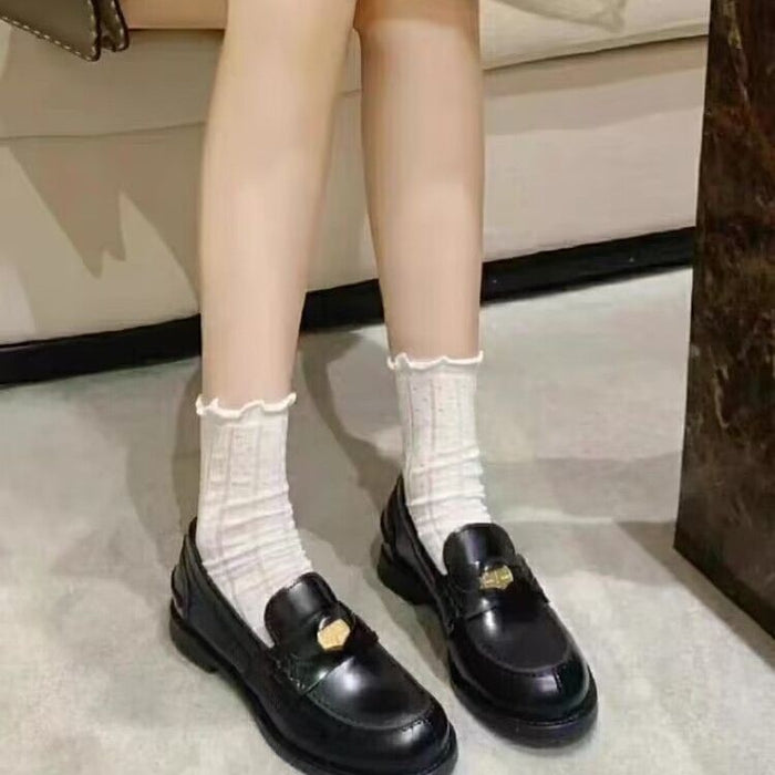 Wholesale Pile socks, mid tube socks, polka dot lace stockings