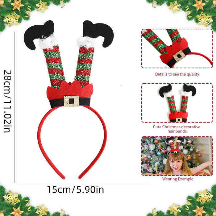 Wholesale Christmas Decorative Headband Elf Hat Headwear Party Supplies  Leg Headband
