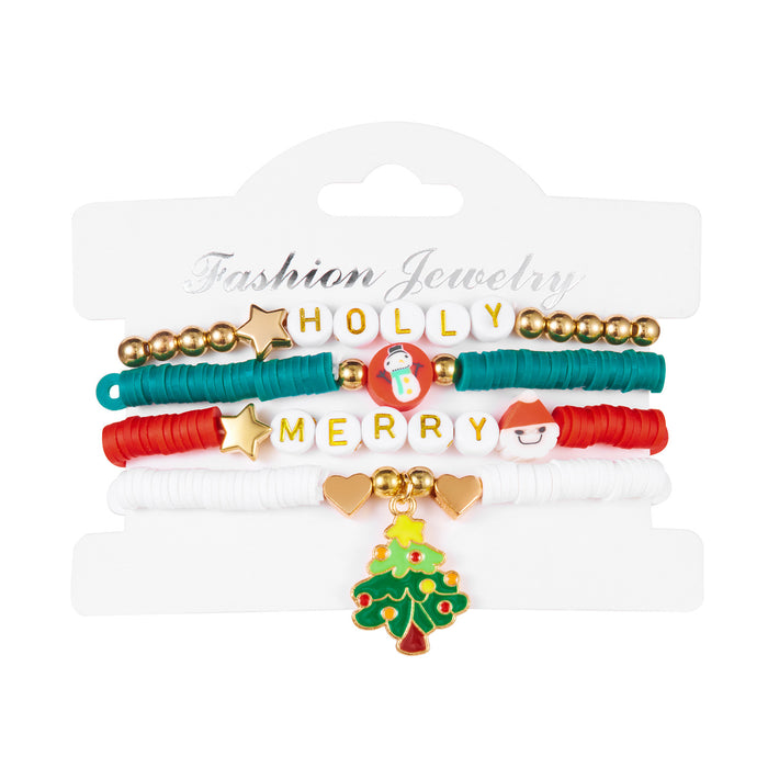 Wholesale Christmas bracelet personalized cute design  elk pendant bracelet set