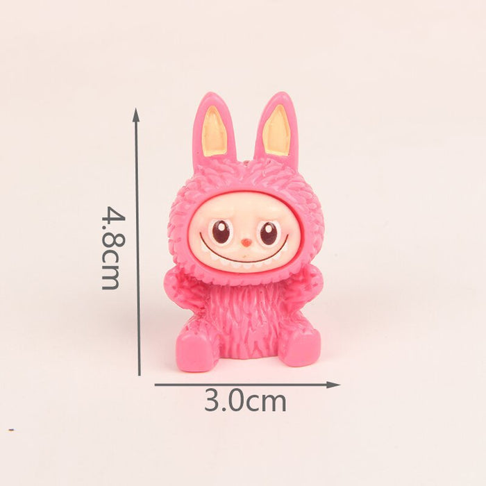 Wholesale Cute Resin Particle Solid Color Keychain Pendant