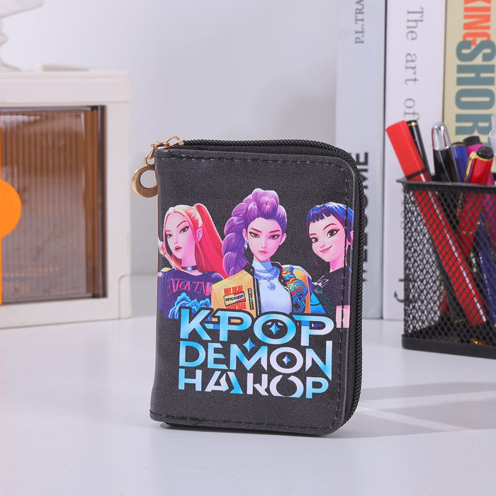 Wholesale KPOP-themed full-color zipper wallet