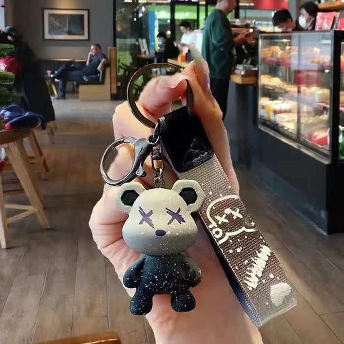 Wholesale Keychain Doll Pendant PVC Cute Cartoon Couple Bag Pendant Chain