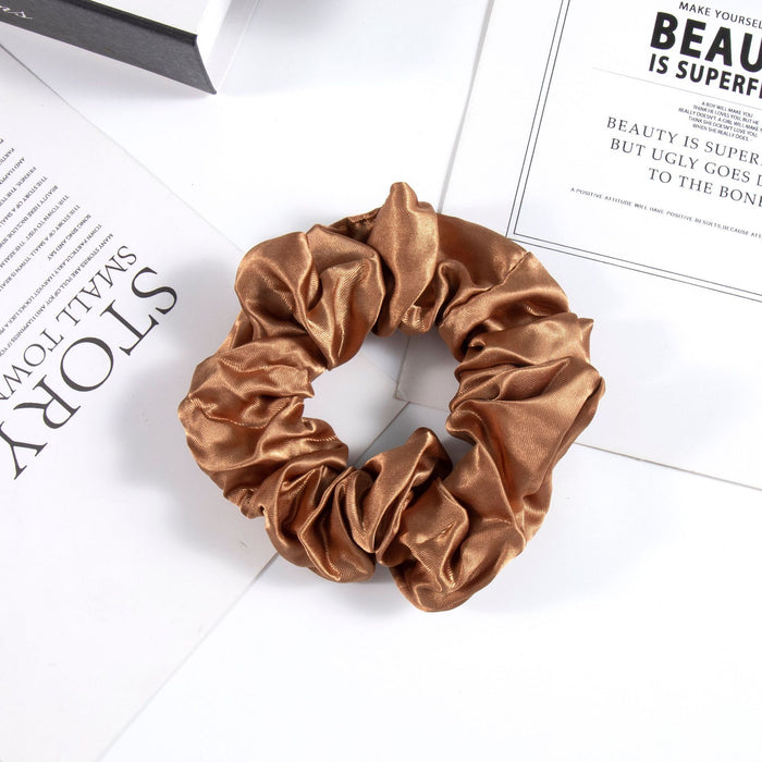Wholesale hair Ring New satin solid color head rope simple Joker wholesale hair accessories