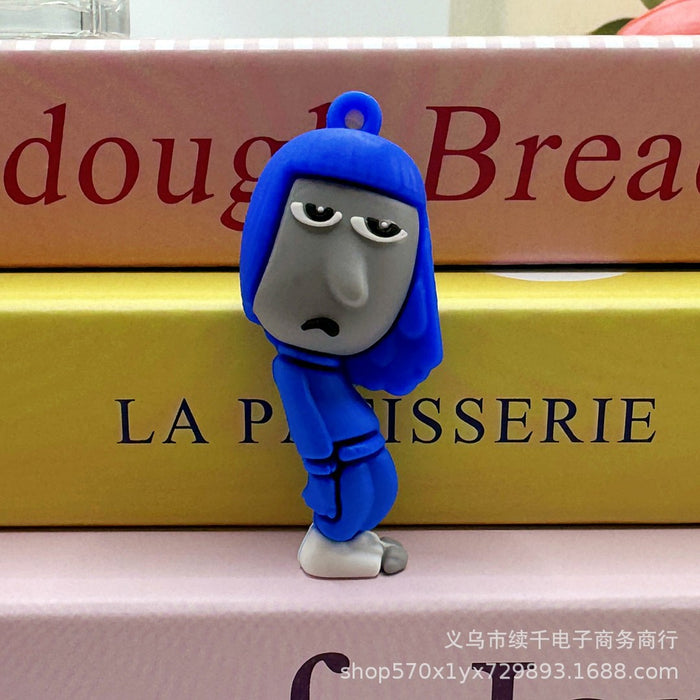 Wholesale Keychain figurine backpack pendant blind box 3D soft rubber small gift