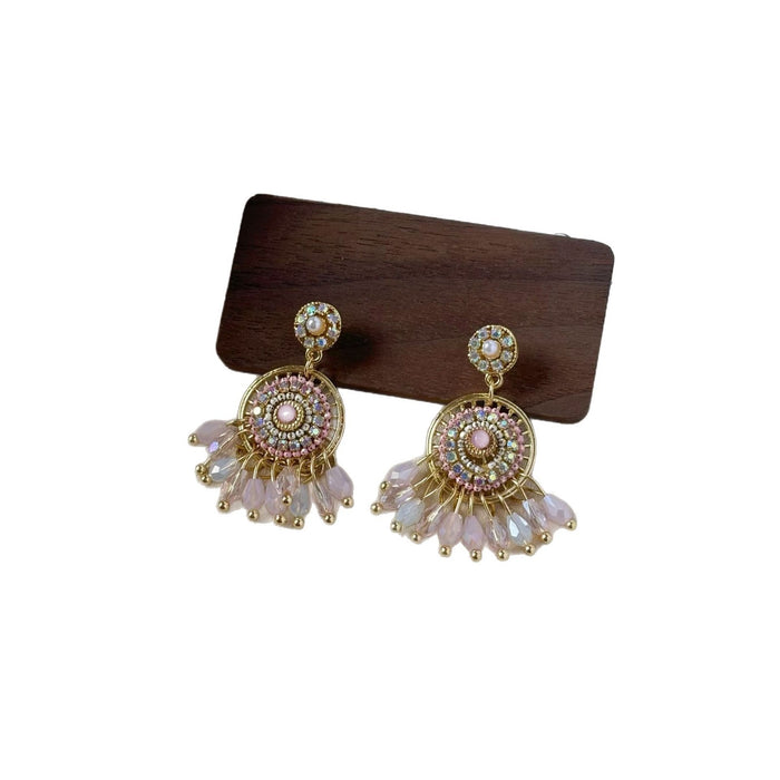 Wholesale High end retro dream catcher earrings, light luxury, niche, unique earring accessories