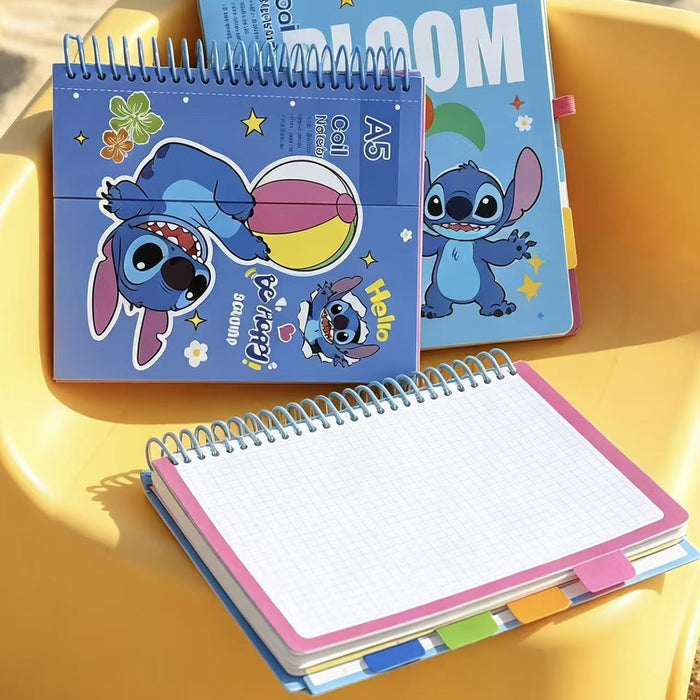 Wholesale 4pcs A5 Spiral Notebook Refillable Cute Journal Student Notebook