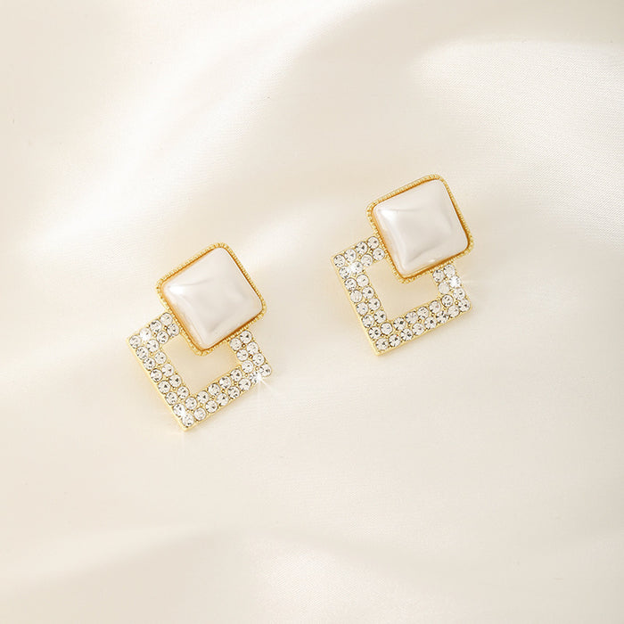 Wholesale Alloy geometric square earrings