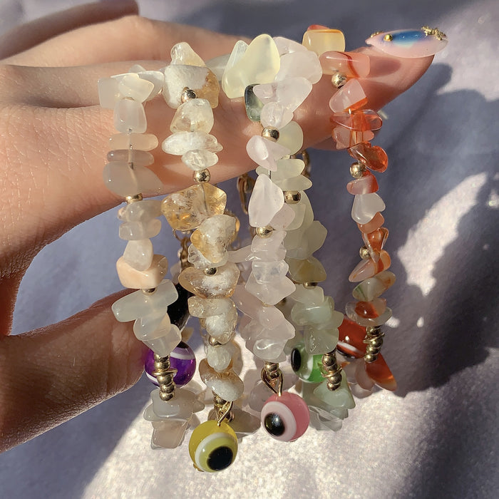 Wholesale Stone Bracelet Personalized Stone Eye Devil' s Eye Lobster Buckle Bracelet