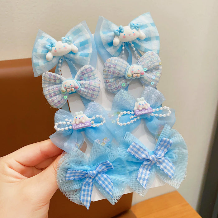 Wholesale Cartoon Hairpin Girl's Bow Headwear Little Girl's Bangs Hanger Hair Accessories Hairpin suit