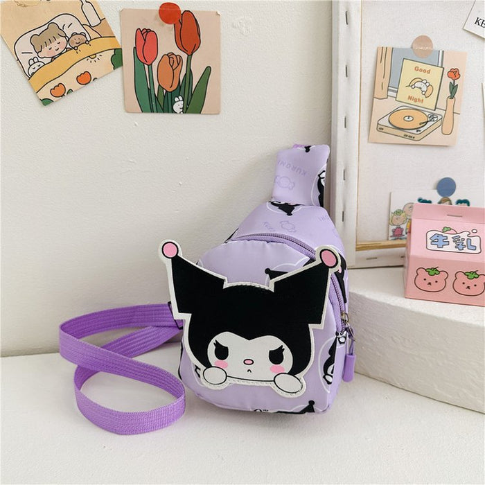 Wholesale Children's Bags Cartoon Cute Chest Bags Kuromi Super Lightweight Carrying Boys and Girls Snack Bags Shoulder Bags JDC-SD-YT001