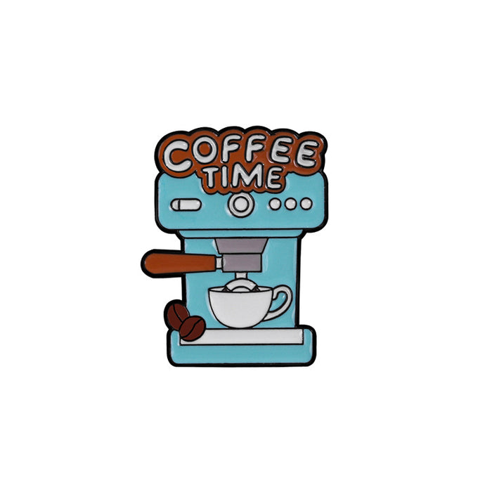 Wholesale Dripping Oil Coffee Series Brooch