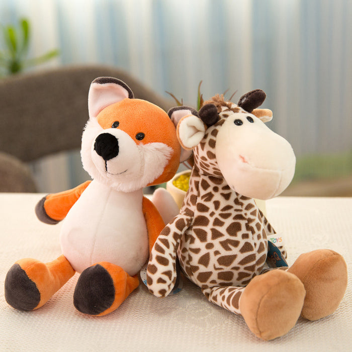 Wholesale Forest Animal Doll Giraffe Lion Monkey Dog Tiger Gift Birthday Plush Toy