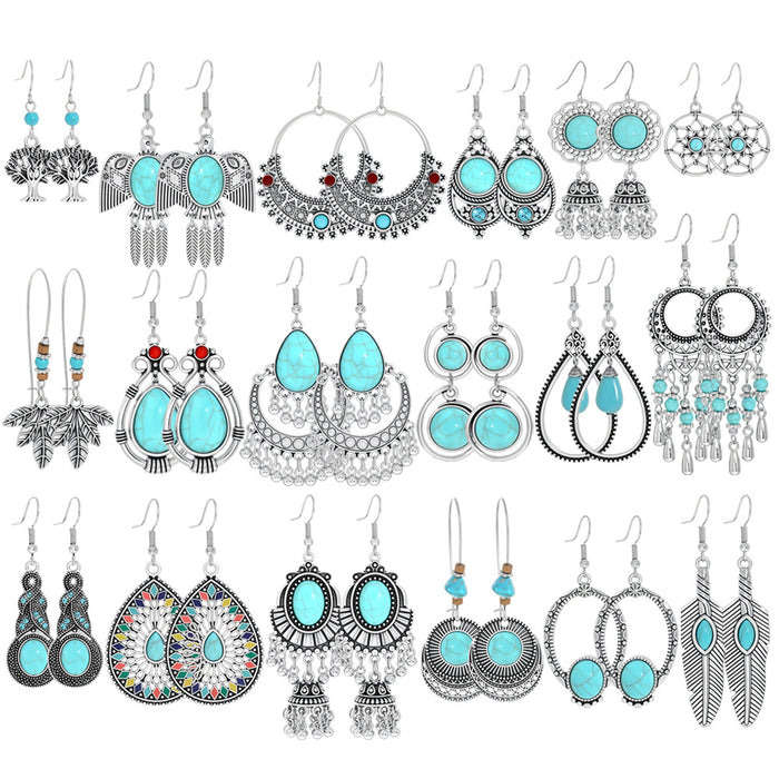 Wholesale Bohemian Drop Acrylic Earrings Vintage Fashion Accessory MOQ≥2