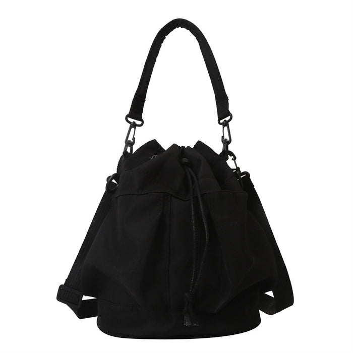 Wholesale Versatile new fashionable and casual bag with large capacity, hand-held drawstring, single shoulder, crossbody, water bucket bag