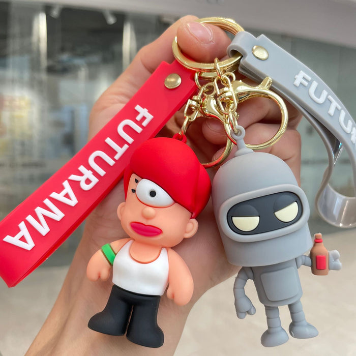 Wholesale Anime keychain, keychain, cartoon figurine, small gift