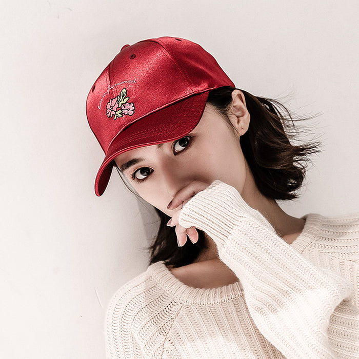 Wholesale New hat with smooth embroidery letters, sunshade baseball cap, face covering, versatile duckbill cap for young men