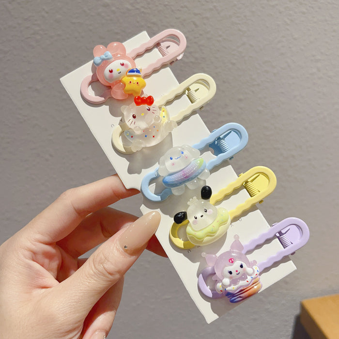 Wholesale Luminous Kidsren' s Cute  Hairpin Little Girl' s Forehead Headdress Girl' s Bangs Hairpin Baby Luminous