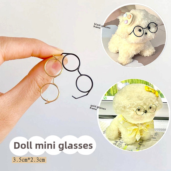 Wholesale Wire black mini glasses small eye frame twist stick