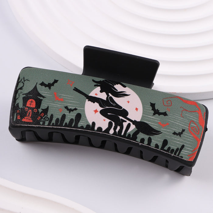 Wholesale Halloween PU Ghost Crow Pumpkin Hairpin JDC-HC-Fengp003