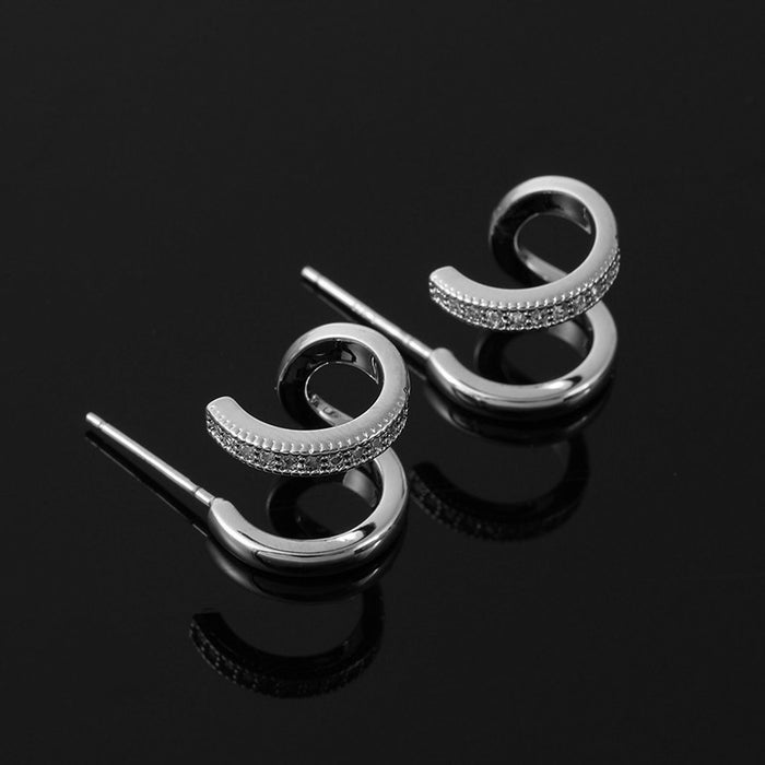 Wholesale Ear Clip Cold Style Double Ear Ring Elegant Earrings Earrings for Women