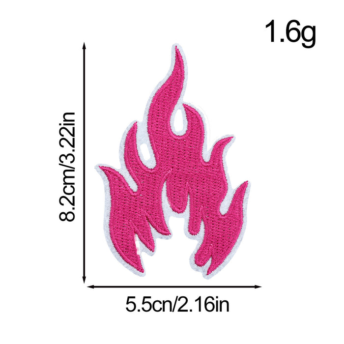 Wholesale Flame Embroidery Cloth DIY Patches