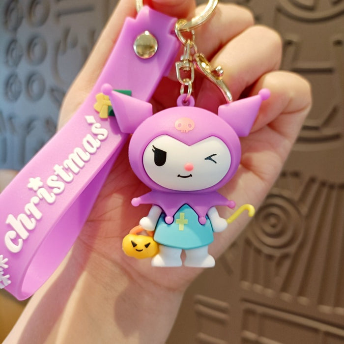 Wholesale Cute 3D Doll Silicone Keychain JDC-KC-MingT141