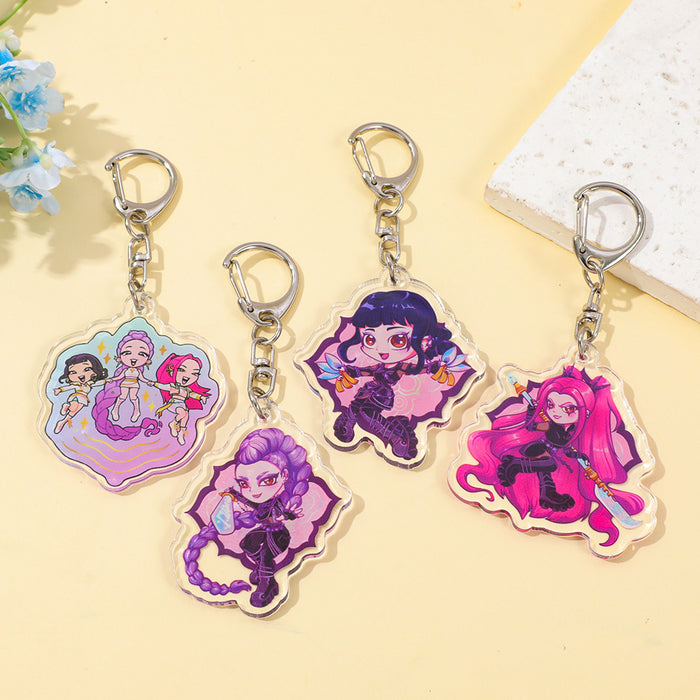 Wholesale Acrylic keychain anime merchandise pendant